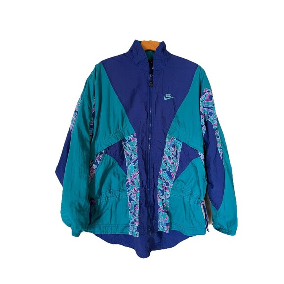 Nike Vintage 80's Jogger Leisure Track Windbreaker, Colorblock Women's SZ Medium - Picture 1 of 13